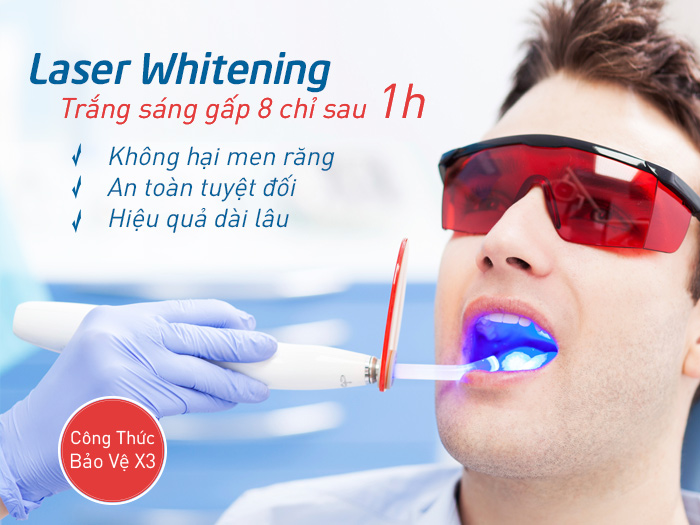 phương pháp tẩy trắng răng khi răng bị vàng